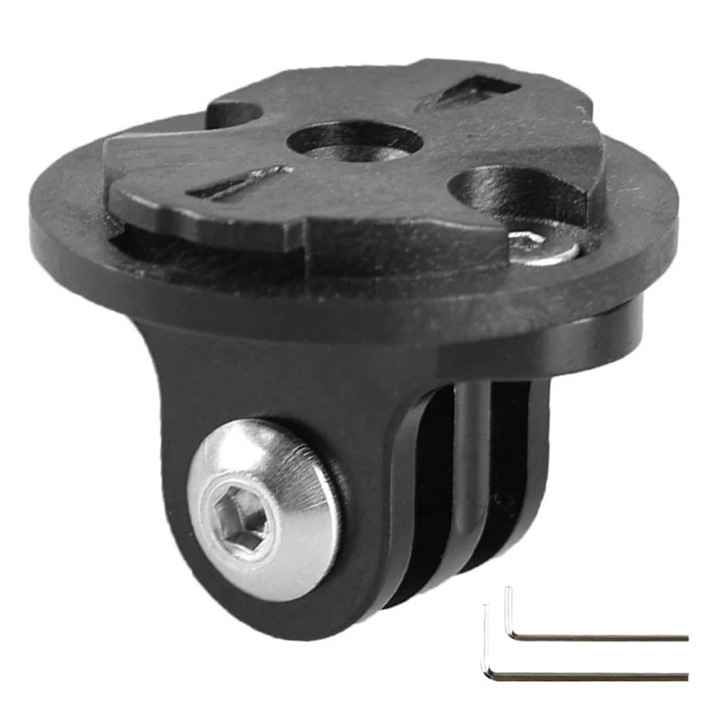 Bike Camera Mount Holder Bracket Adapter Cycling Front Light Bracket Camera Stand Bike Computer Holder Adapter for Garmin Gopro Qme Convex