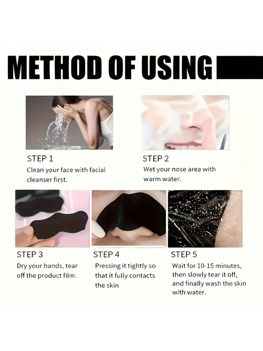 Blackhead Remover Nose Strips Deep Cleanse Refresh Skin Instant Pore Qme