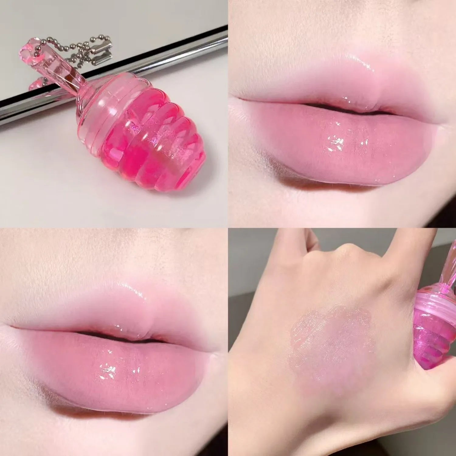 SHAQINUO Moisturizing Lip Balm Oil Gloss Care Benetitnt Lips Plumping Qme N1016-1