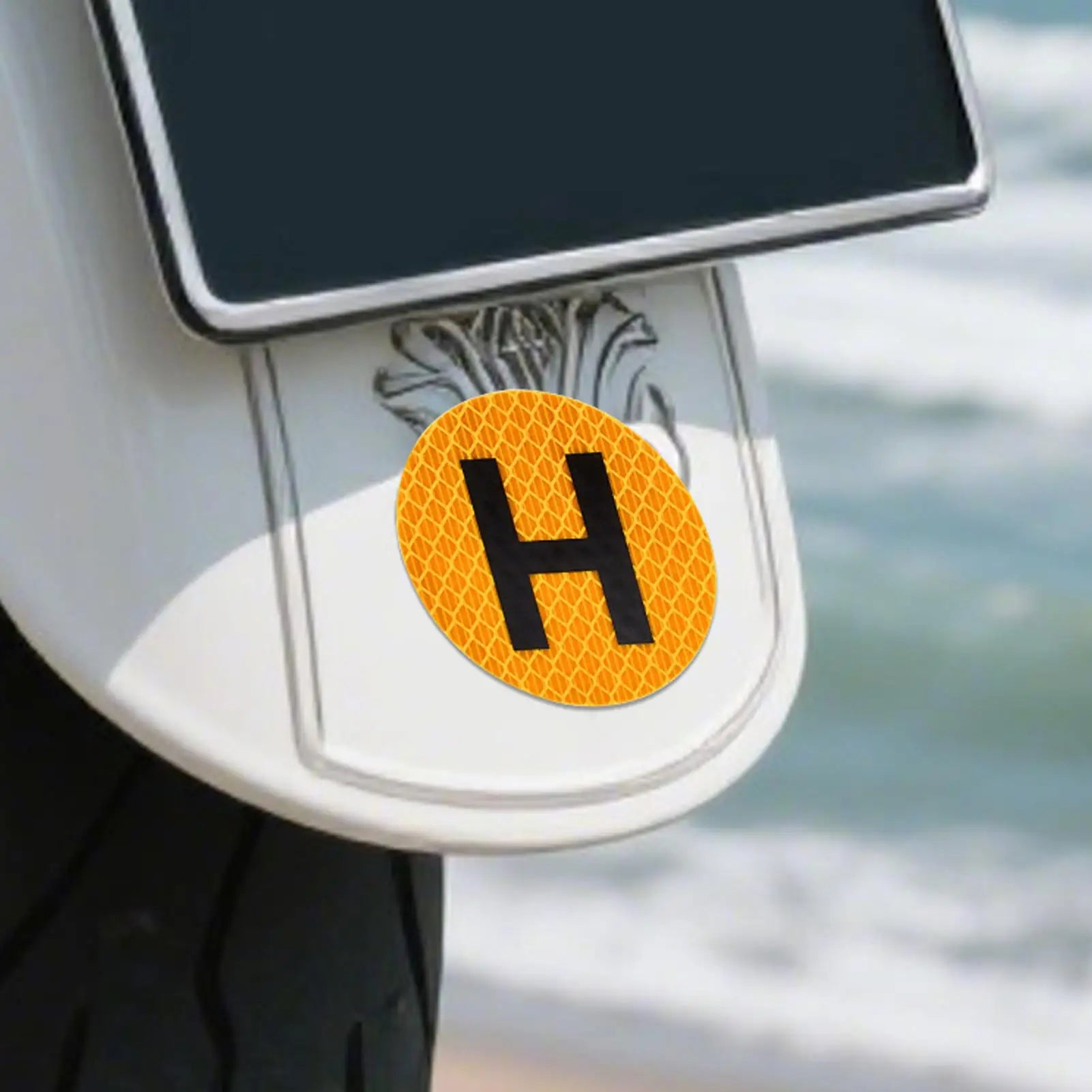 Magnetic Driver Sign Sticker Spanish Magnet Bumper Decals with H Sign Automotive Decor for Window Windscreen Door Rear Fridge Qme