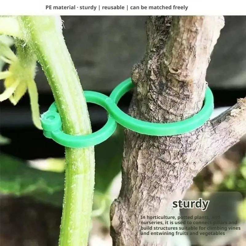 Horticultural Planting Clips Twist Clip Ties Garden Plant Support Qme