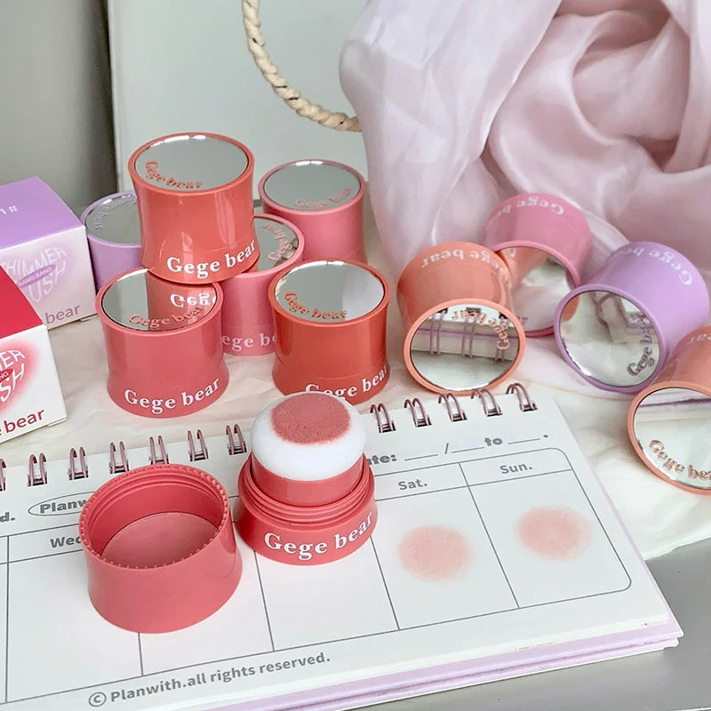 Gege Bear Matte Blush Powder Natural Finish Long-lasting Low Qme