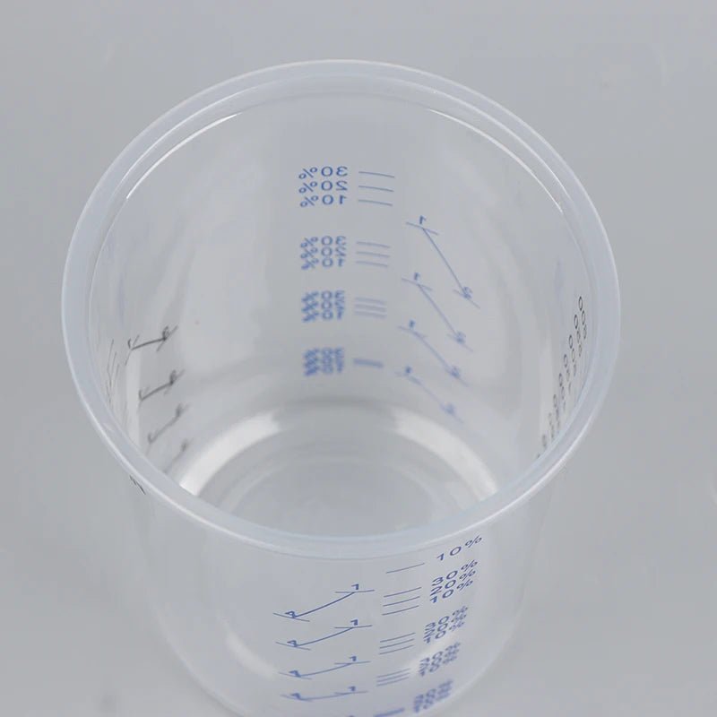 10/50pcs Paint Mixing Calibrated Cup Plastic Paint Mixing Cups 600ml Mixing Pots Qme