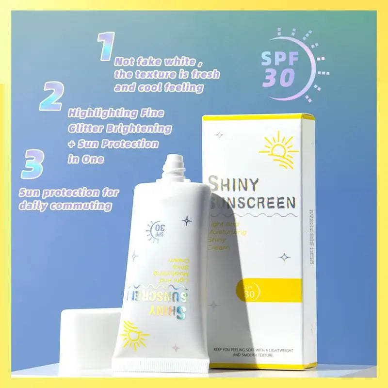 daily SPF30 Facial Body Isolation Sunscreen UV Protective Sun Cream Moisturizing Skin Body Sunscreens Anti Sun Face Protection Qme