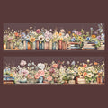 Tape 50mm*2m Book Sea Reading Scenic PET Tape Manual Stationery DIY Handmade & Scrapbook Journaling Decorative Washi Tape Qme 2