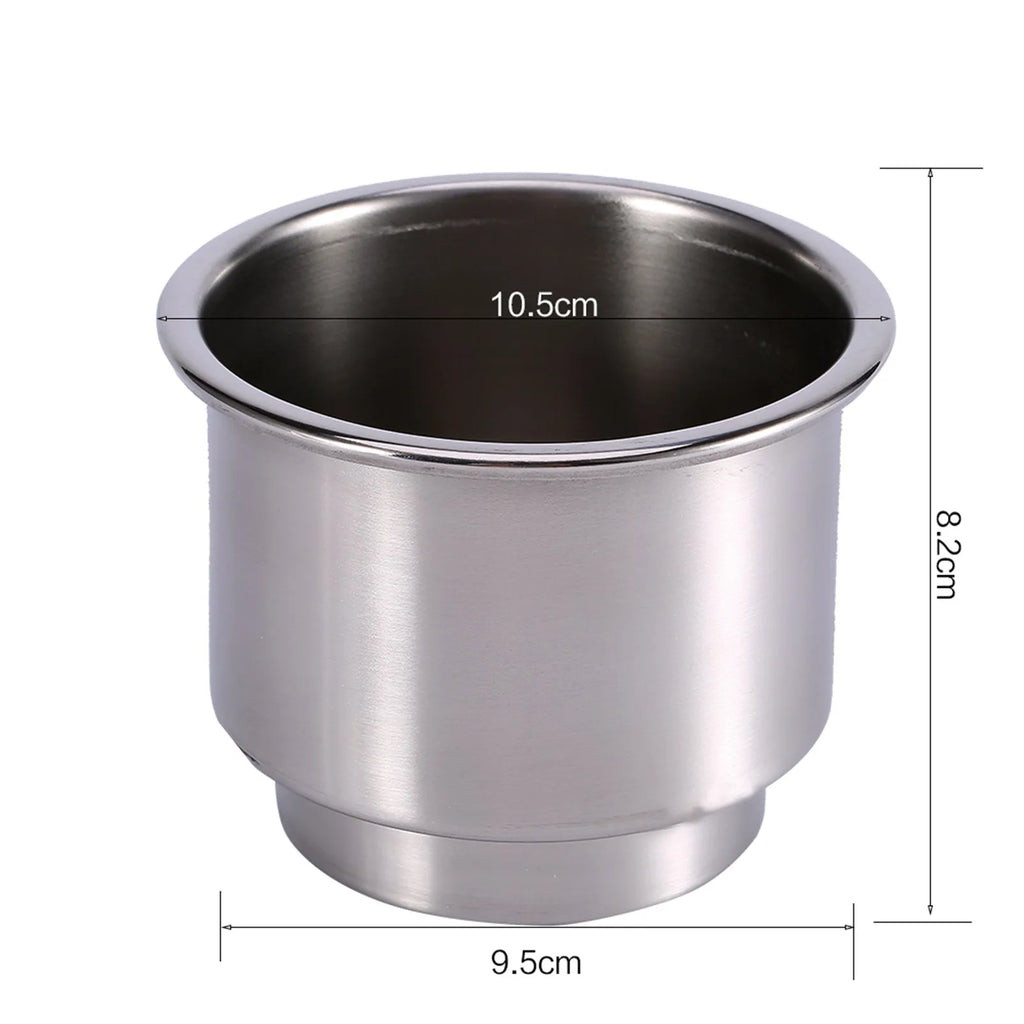 Drink Holder Stainless Steel Cup Drink Bottle Holder for Marine Boat RV Opening Beverage Holder Mount Cup Holder Qme