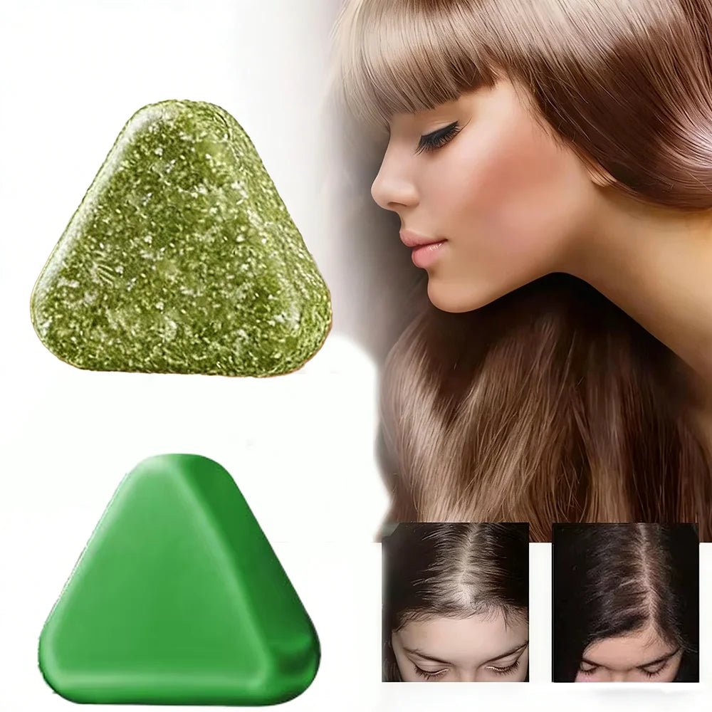 Natural Herbal Shampoo Soap Usman Grass Handmade Hair Nourishing Oil Qme