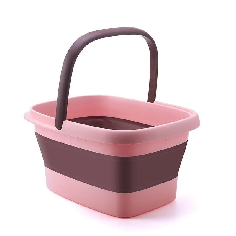 Foldable Foot Bath Massage Bucket Portable Folding Soaking Basin Spa Qme 03