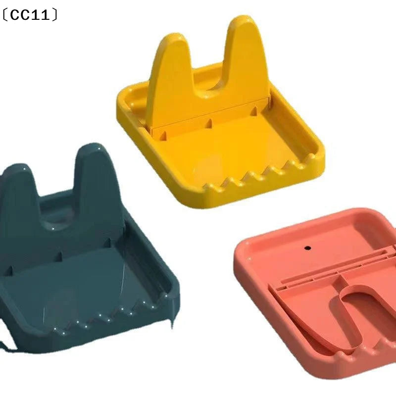 Foldable Pot Lid Rack Spoon Holder Stand Kitchen Organizer Fork Qme
