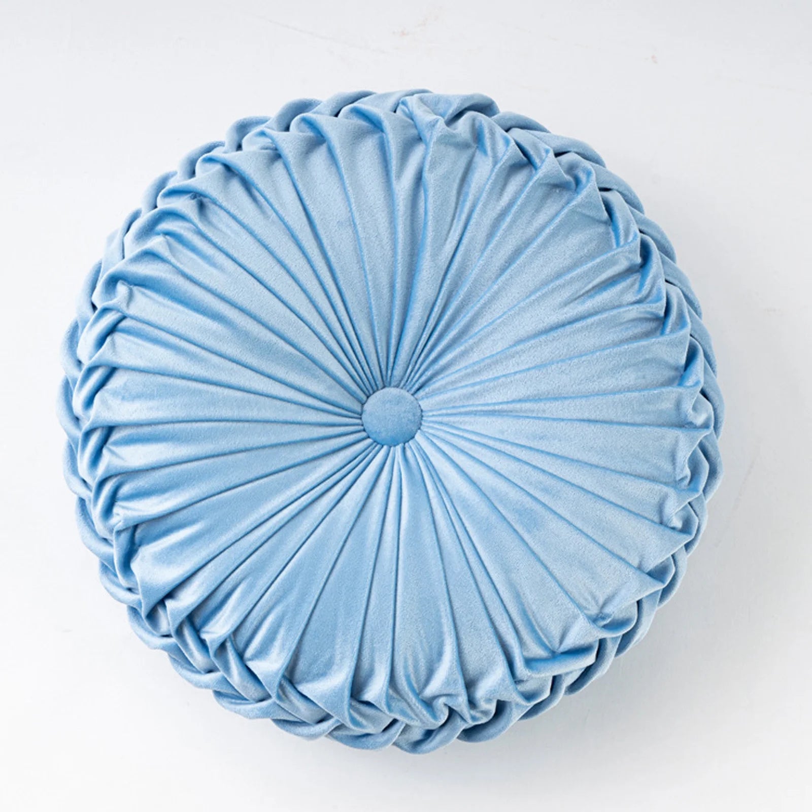 35cm Round Shaped Pillow Solid Color Drifting Window Tatami Cushion Thickened Soft and Comfortable Chair Cushion Home Sofa Decor Qme Other Light Blue