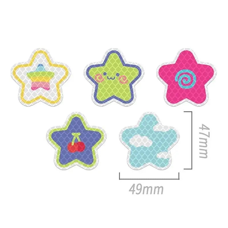 Car Reflective Stickers Helmet Waterproof Decal Hearts Butterfly Qme A4