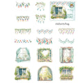 16 Sheets/Bag Window Frame Light Fringe PET Stickers Pack for Scrapbook Journal DIY Planner Phone Case Notebook Decoration Gift Qme 5