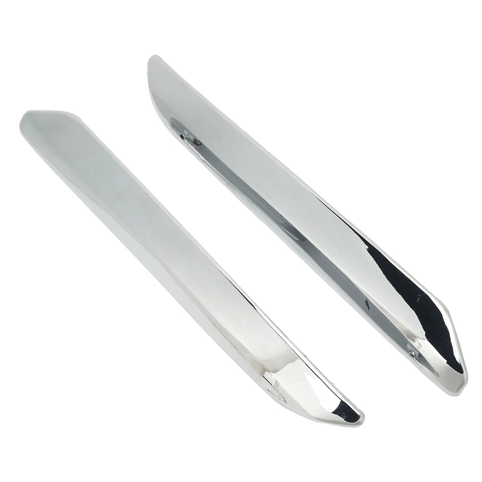 1Pair Front Bumper Chrome Silver Trim 7810G3 Left & Right for Citroen C5 X7 2007-2015 Anti-Scratch Bumper Strip Car Exterior Qme Silver