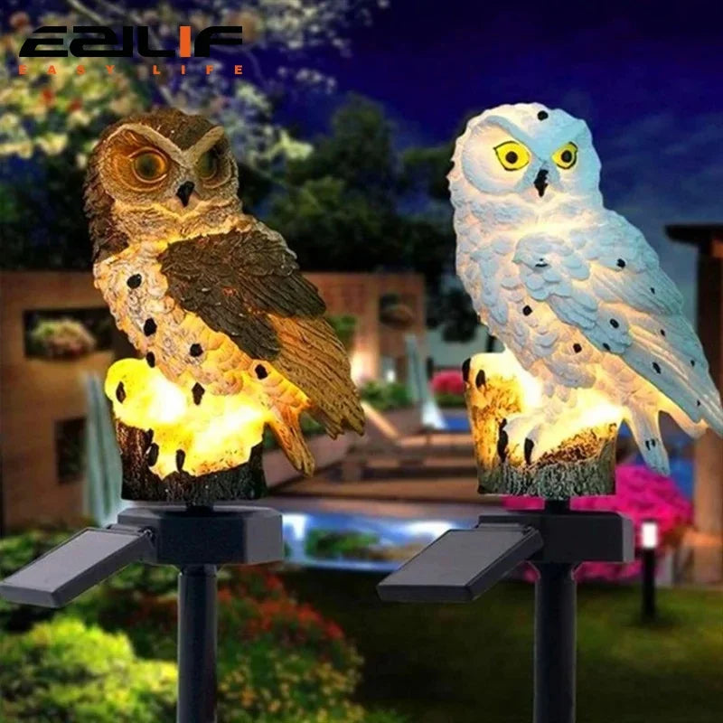Solar Lamp Owl Animal Solar Garden Lights Solar Powered Solar Led Light Outdoor Garden Decoration Lamp Waterproof Solar Lights Qme