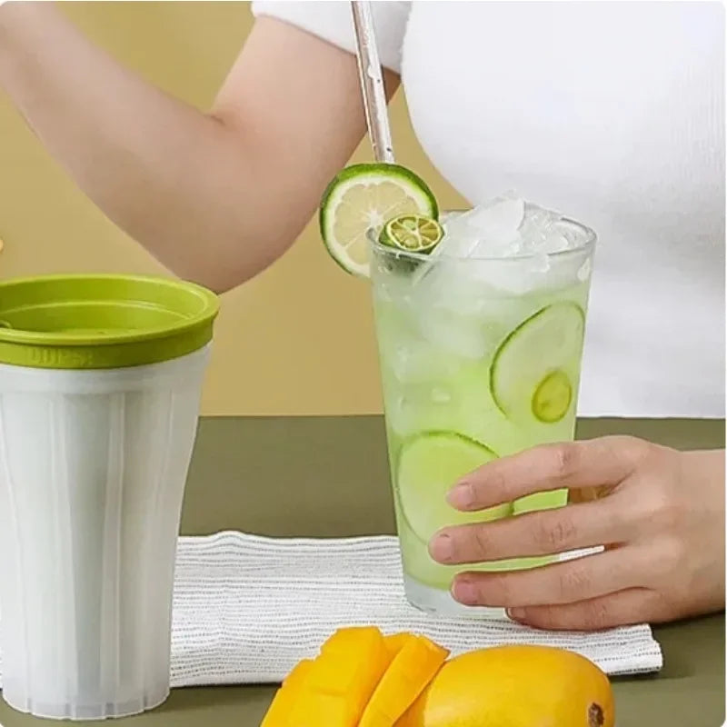 TPE Smoothie Cup Pinch Homemade Crushed Ice Slush Squeeze Diy Cold Qme