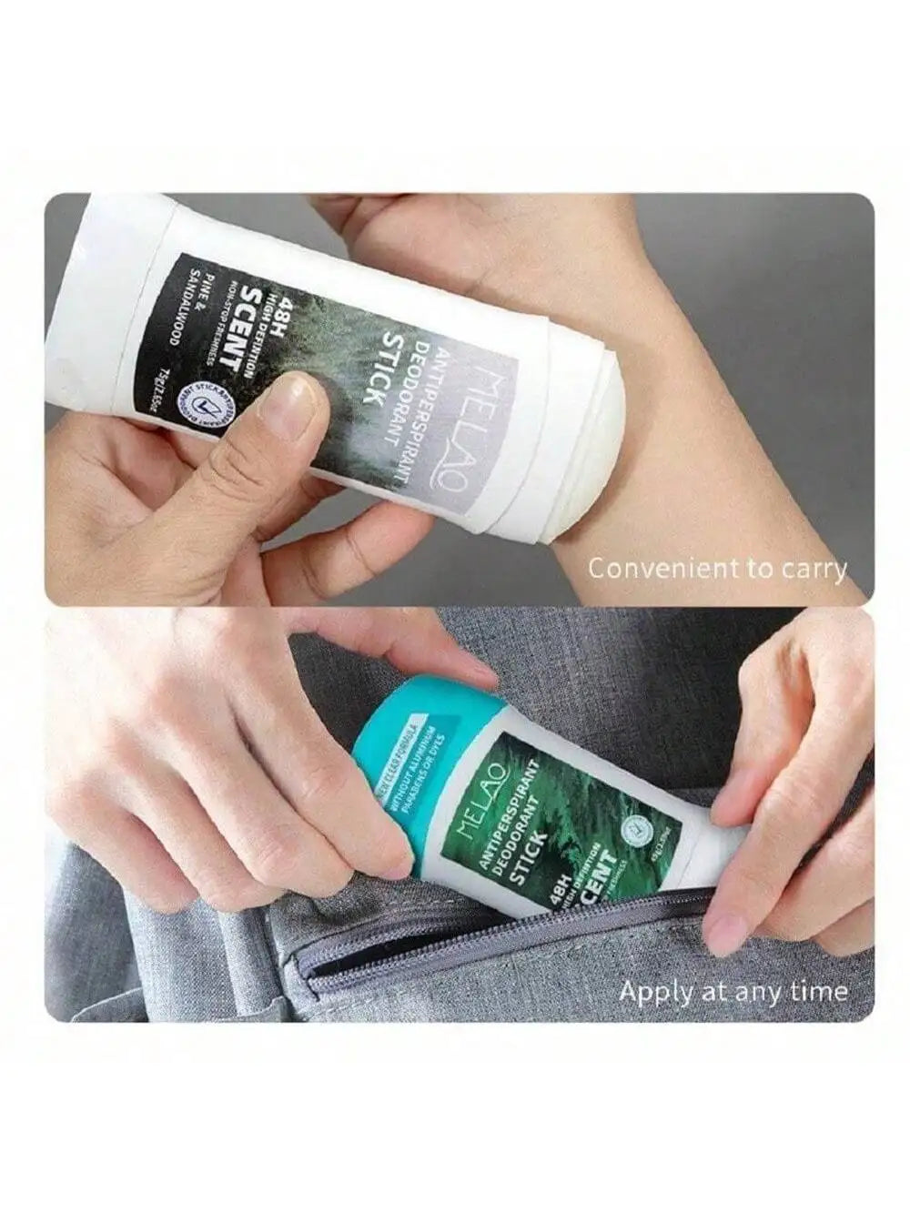 Deodorizing Antiperspirant Fragrance Stick Sandalwood Scent Qme