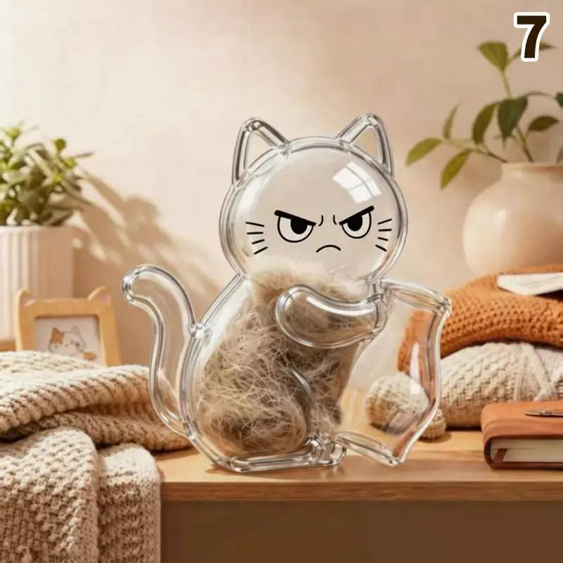 Transparent Cat Hair Storage Refrigerator Magnets Pet Fur Keepsake Qme 7