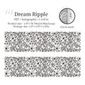 1 Roll Starry Holographic Iridescent PET Tape for Scrapbooking DIY Collage Phone Case Notebook Decoration Qme 1