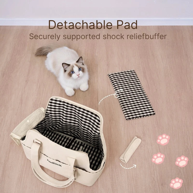 A Puppy Go Out Portable Shoulder Handbag Dog Bag Pet Cat Chihuahua Yorkshire Dog Supplies Suitable For Small Dogs Dog Carrier Qme