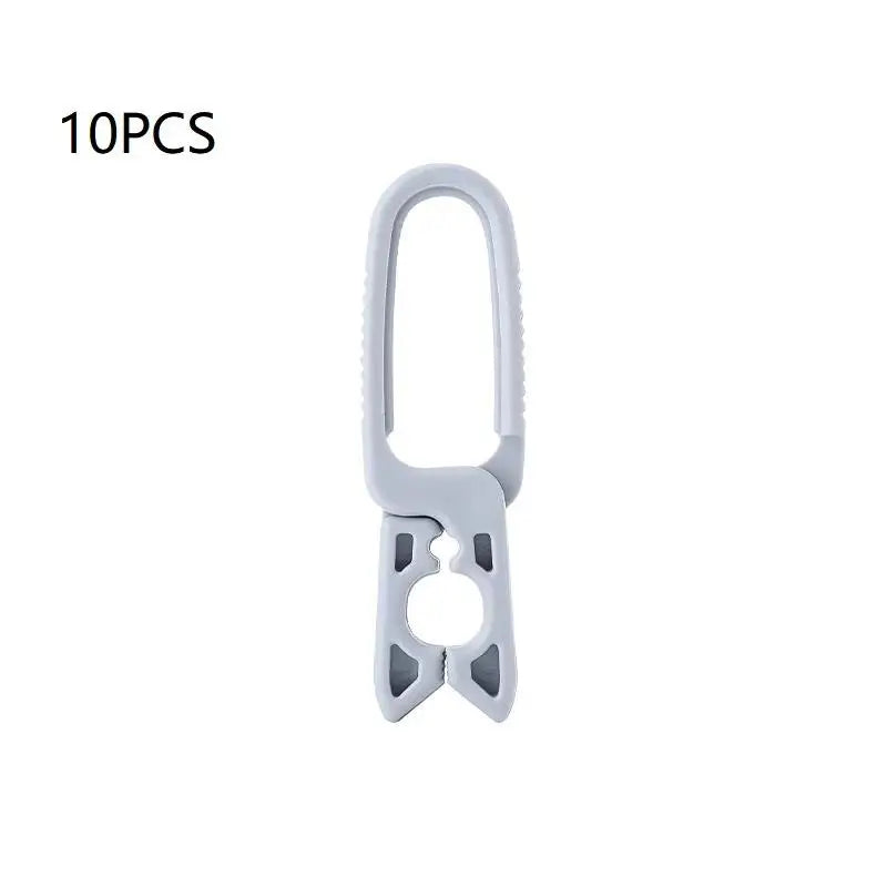 10/20PCS Clothespins Hanging Peg Clip Plastic Hangers Rack Laundry Clothes Pegs Clamps Towel Clothing Hat Clip Home Storage Hook Qme Gray 10PCS