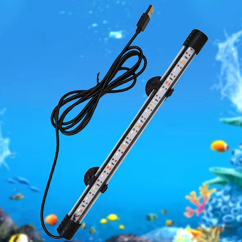 Fish Tank Light Underwater Lighting Submersible Lamp Plant Grow 110V Qme