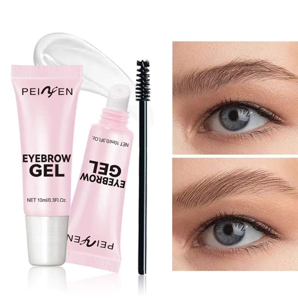 Eyebrow Setting Gel Clear Brow Brush Shapes Sculpts Waterproof Qme
