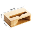 Wood Phone Speaker Stand Desktop Wooden Cell Phone Speaker Amplifier Phone Dock Clear Calls and Music Mobile Phone Riser Qme as shown