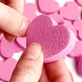 Mini Heart Shape Nail File Washable Sponge Polishable Two-sided Cute Qme 10 pcs