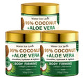 95% Coconut Aloe Vera Body Moisturizer - Collagen & Niacinamide, Firming, Smoothing for All Skin Types Qme YELLOW 100g