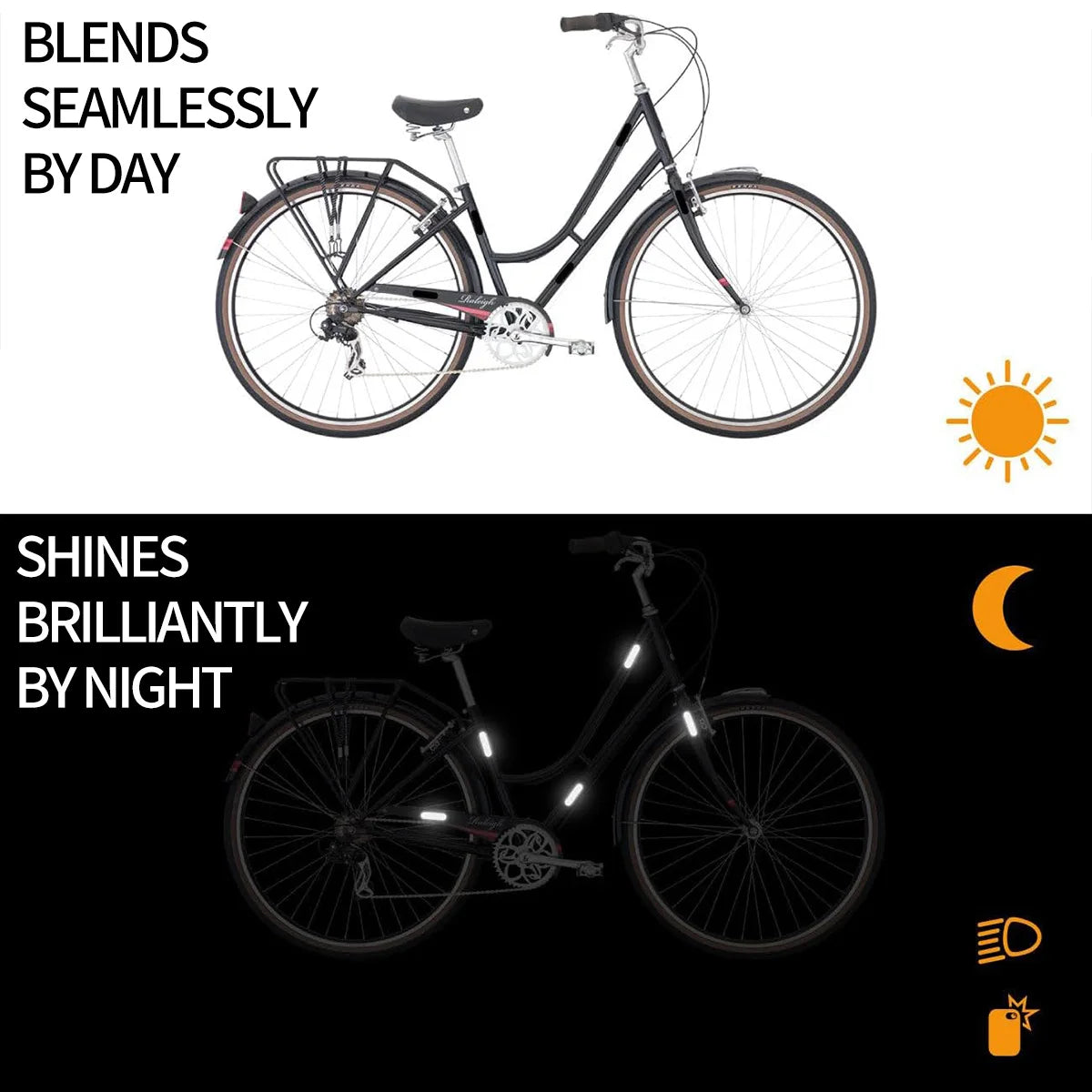 Helmet Warning Reflective Stickers Night Safety Driving Accessories Fluorescent Decorative Sticker Bicycle Moto Car Decal Qme