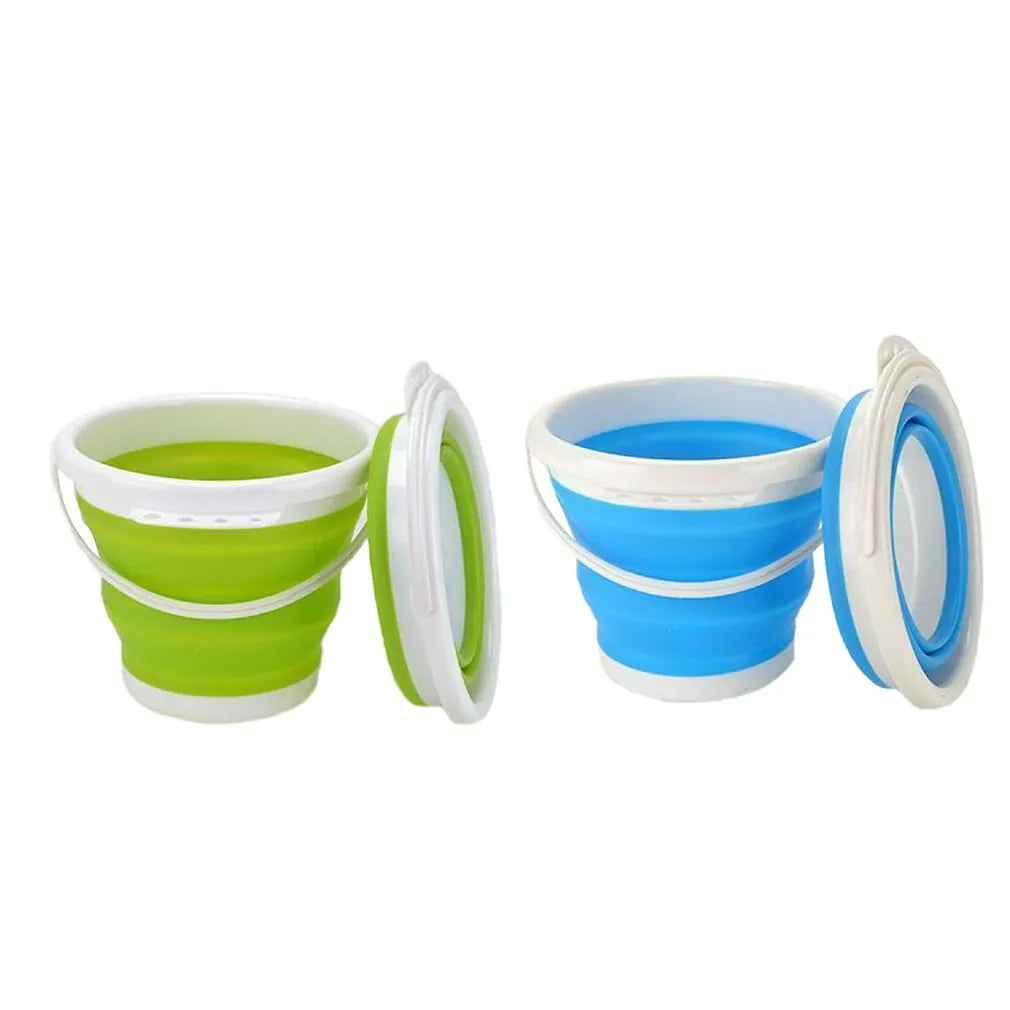 3L Collapsible Bucket Portable Folding Water Bucket Car Washing Fishing Bucket Household Plastic Travel Outdoor Camping Bucket Qme