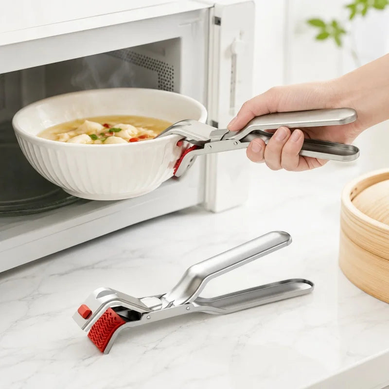 Anti-scalding Clip Stainless Steel Clamp Non-slip Bowl Frying Pan Air Qme