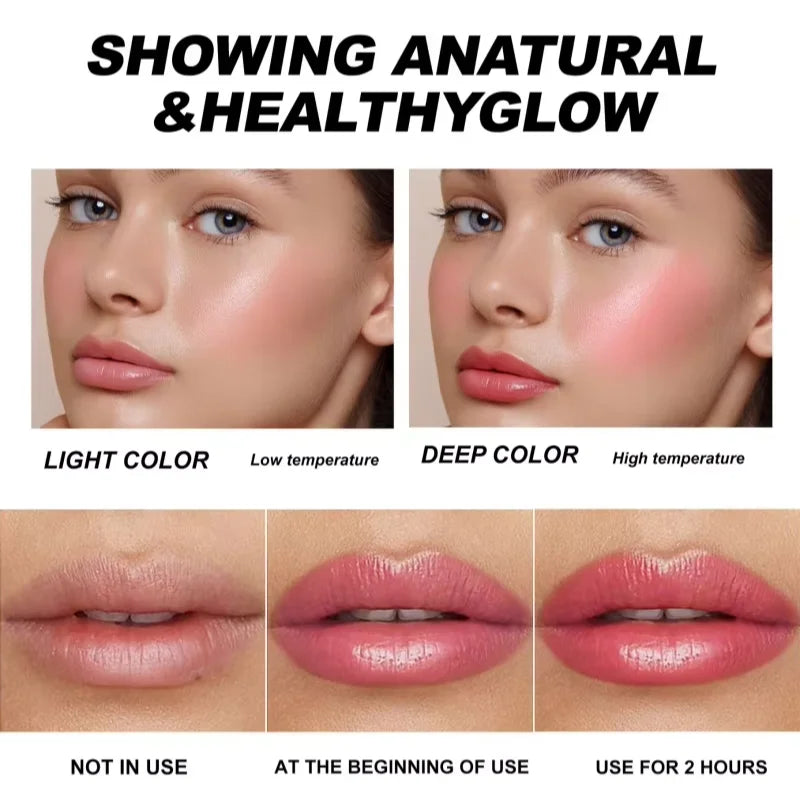 Moisturizing Color Lipstick Jelly Gloss Moisturizing Waterproof Crystal Balm Pink Glitter Lips Care Makeup Long Lasting Qme