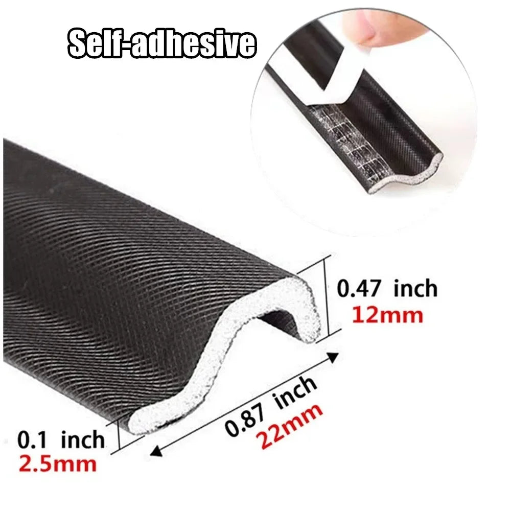 40M-6M Acustic Foam Window Seal Strip for Casement Window Seal Soundproof Foam S Weather Stripping Door Seal Gap Filler Tape Qme