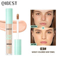 QIBEST 3D Full Coverage Concealer Long Lasting Liquid Concealer For Dark Circles Natural Finish Seamless Blend Under Eye Makeup Qme 03