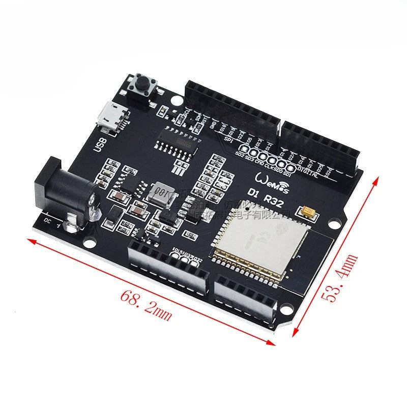 2pcs ESP32 for Wemos D1 Mini for Arduino R3 D1 R32 WIFI Wireless Bluetooth Development Board CH340 4M Memory One Smart Qme