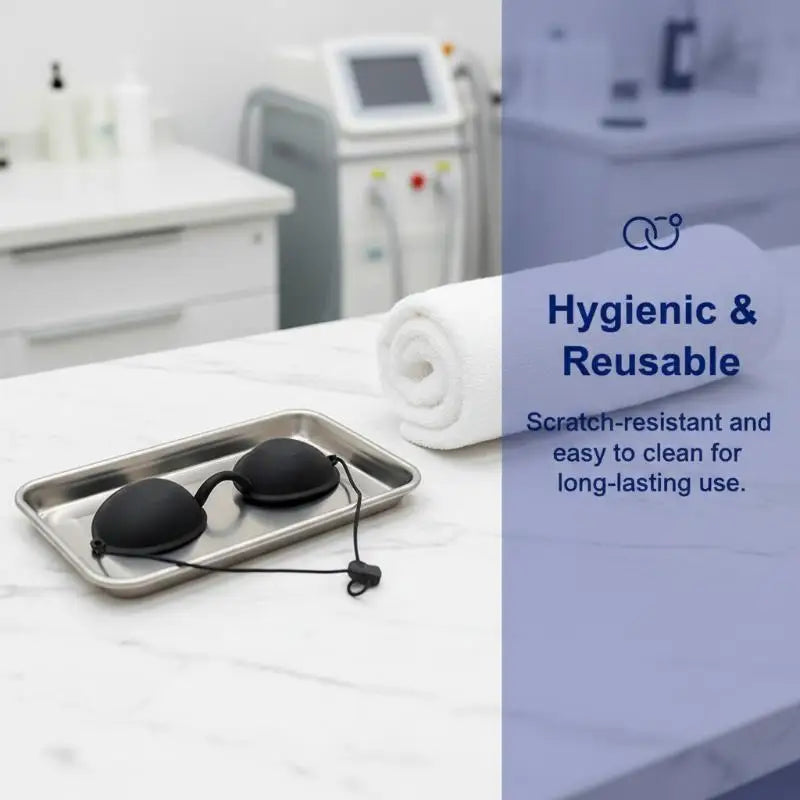 Silicone Protectve Eye Goggle IPL Laser LED UV Lamp Treatment Qme