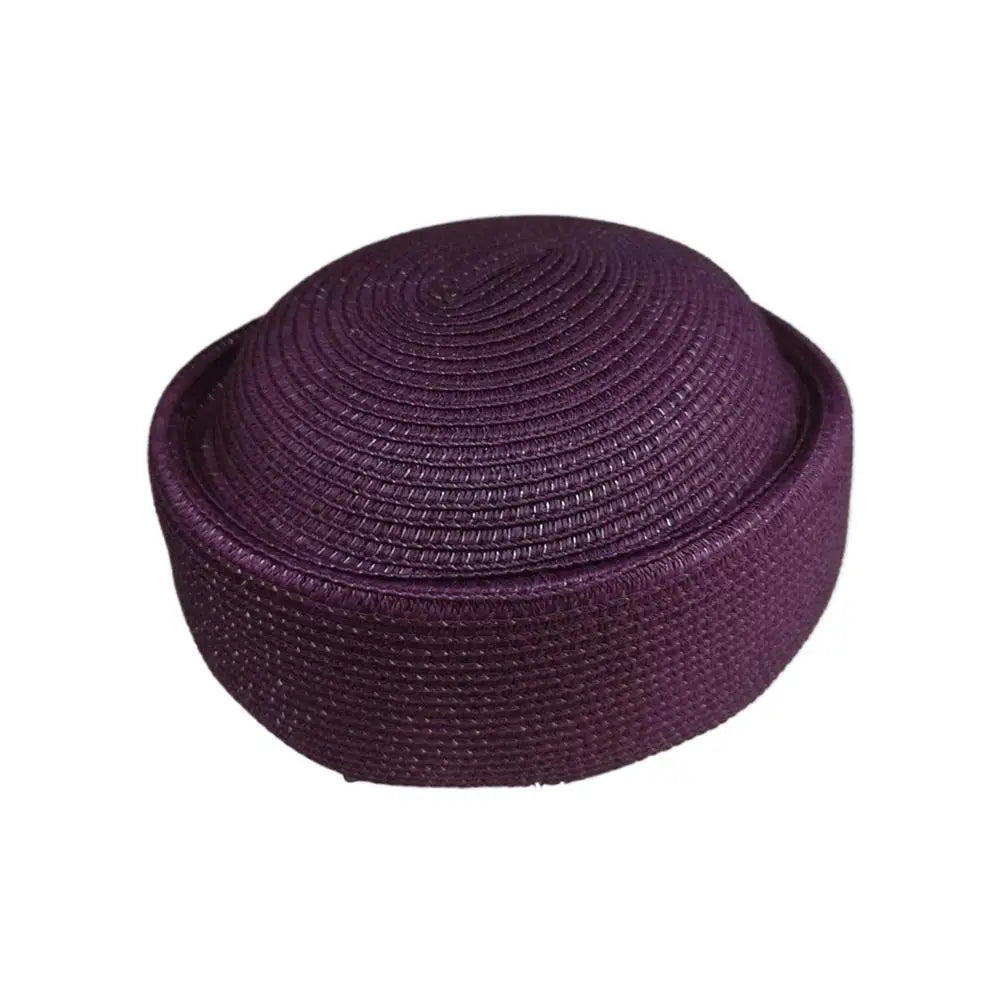 Round Raffia Straw Hats Women's Hat Summer Sunscreen Outdoor Qme F One size