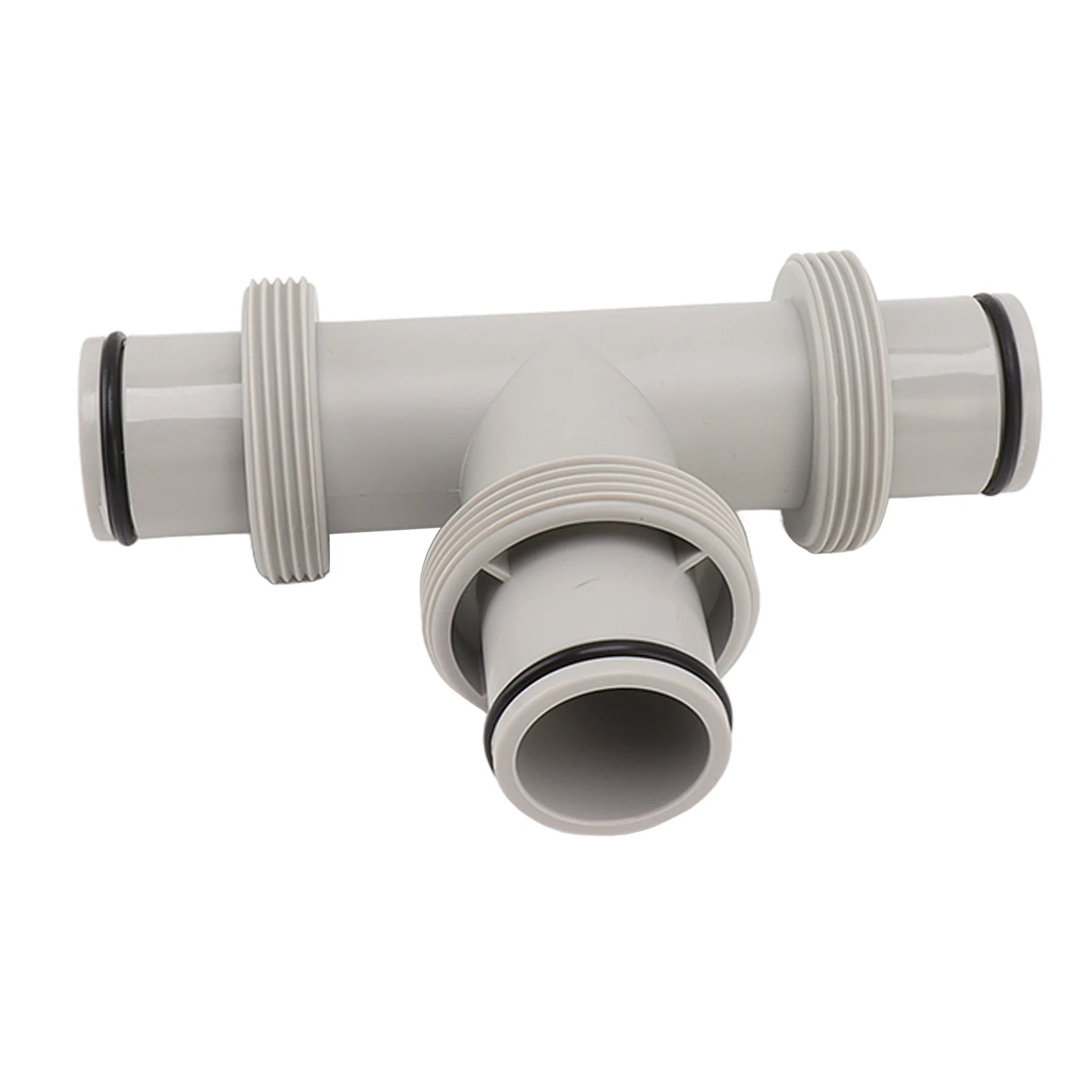 2 In 1 T Shape Split Swimming Pool Hose Plunger Valve Replacement Fitting For Pool Pump Filter Circulation System Maintenance Qme
