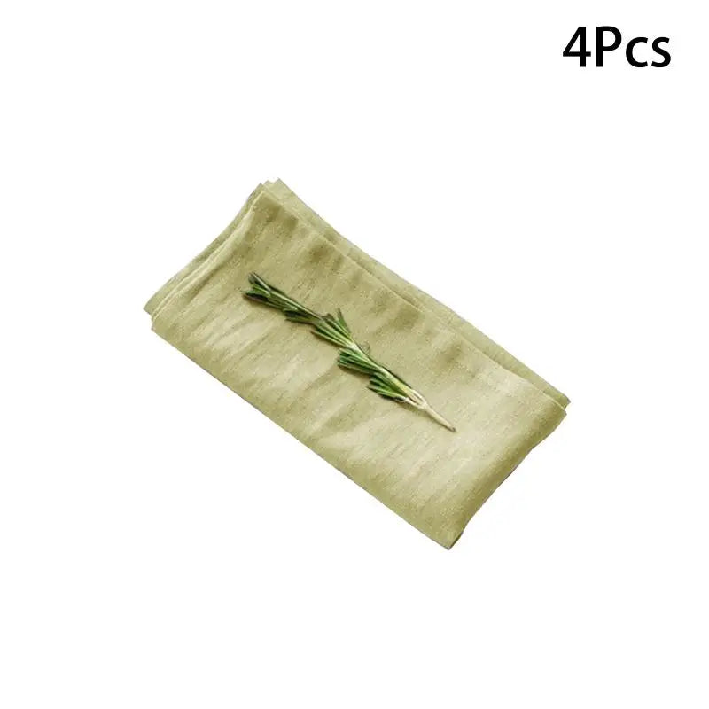 1 Party Table Decor Placemats House Warming 40x40cm Cotton Napkin Qme green 36x45cm 4pcs 0