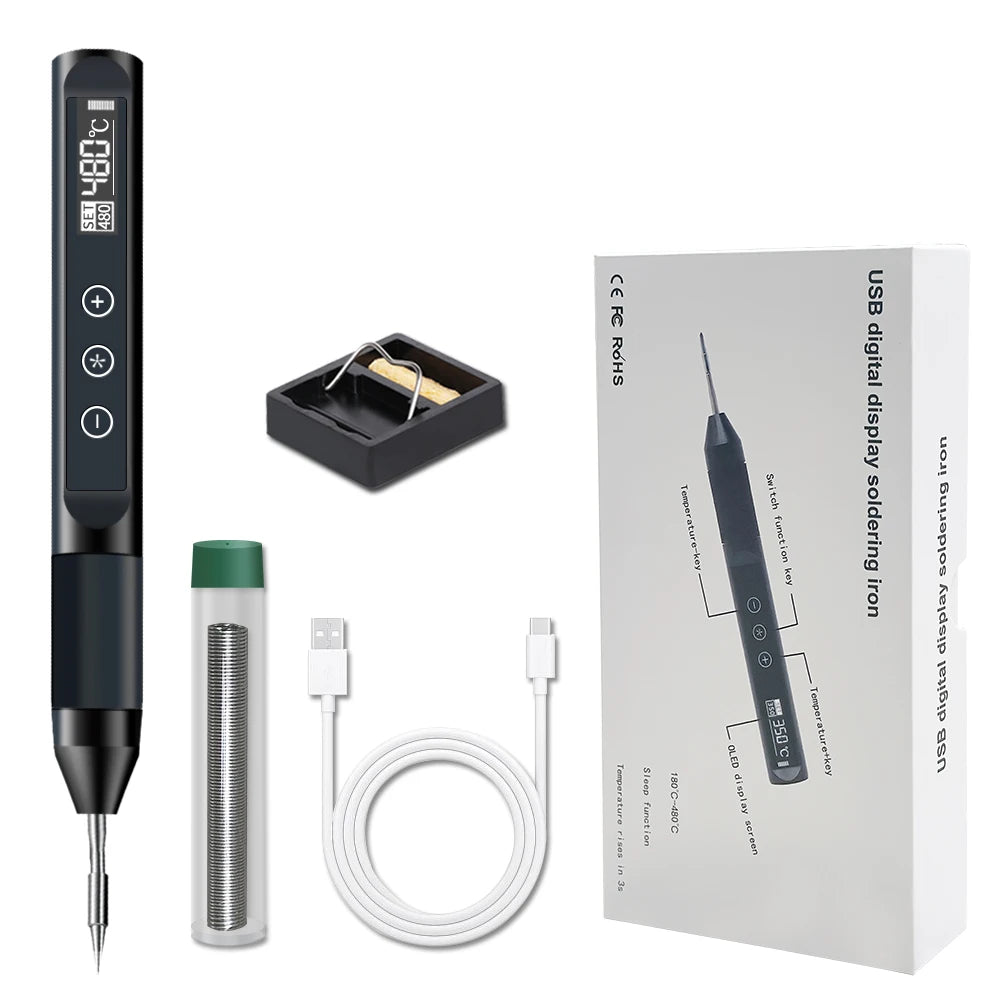 X210 Digital USB Soldering Iron Temperature Adjustable Smart Electric Qme