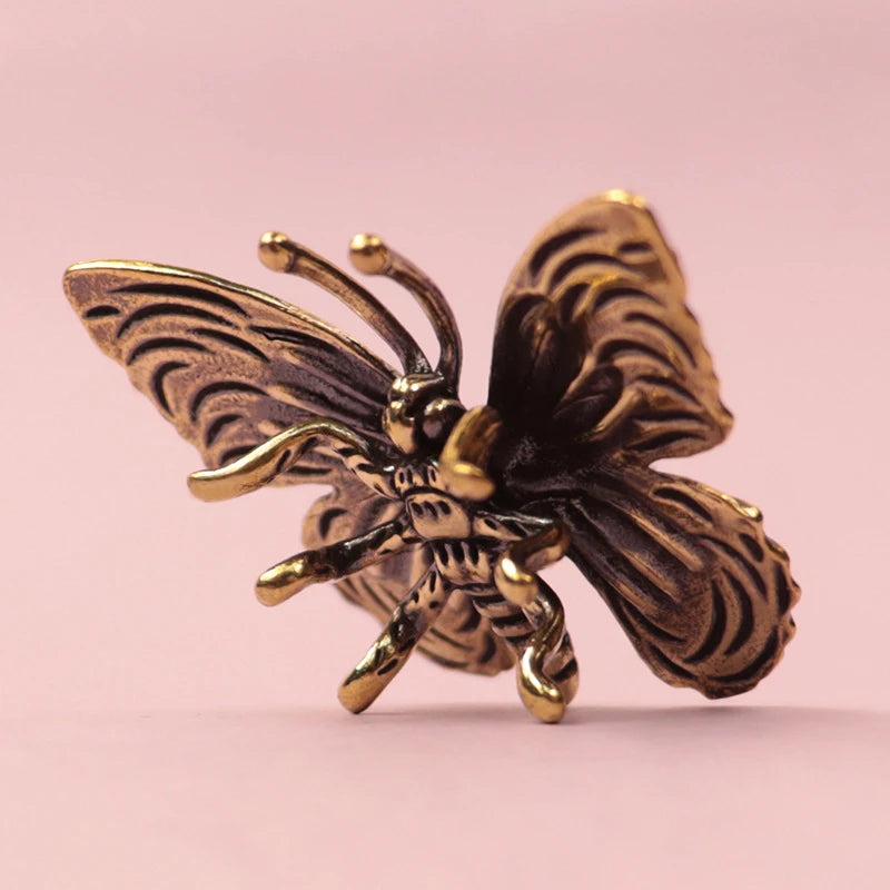Antique Copper Insect Statue Home Decoration Craft Accessories Solid Qme