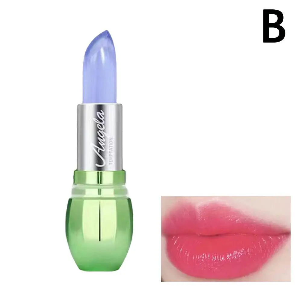 Moisturizing Aloe Vera Jelly Color Changing Lipstick Lasting Nutritious Lip Balm Gentle Magic Temperature Color Change Lip Gloss Qme 02 CN