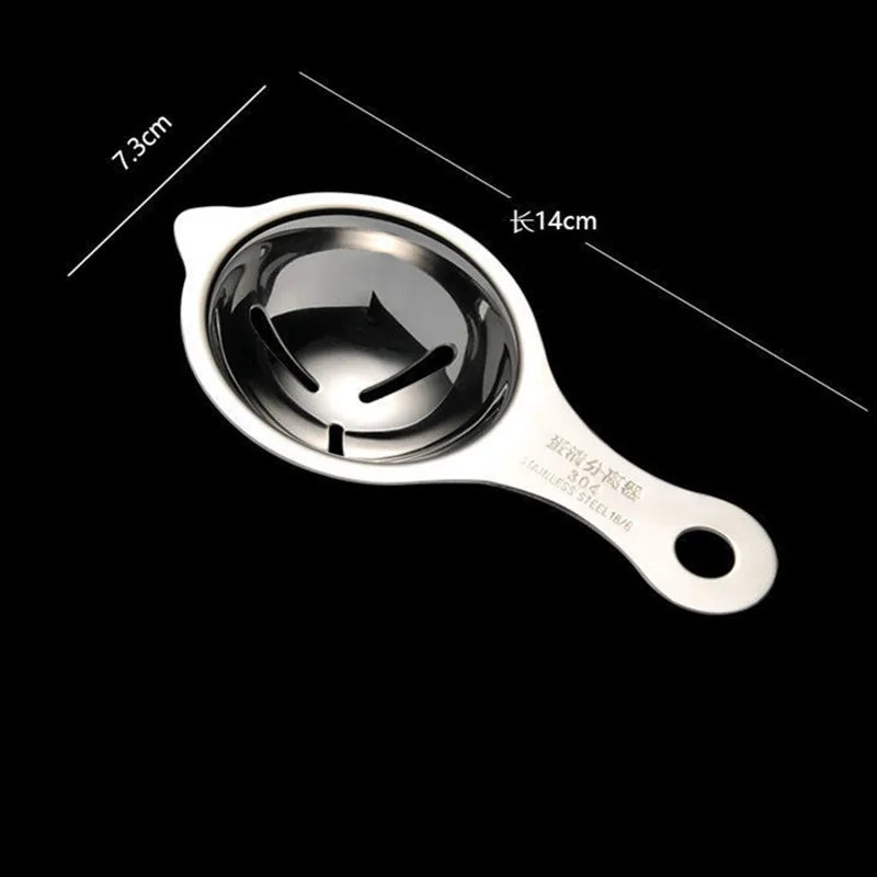 Stainless Steel Egg White Yolk Separator Tool Baking Accessories Kitchen Tool Egg Divider Baking Cooking Hand Egg Gadget Qme