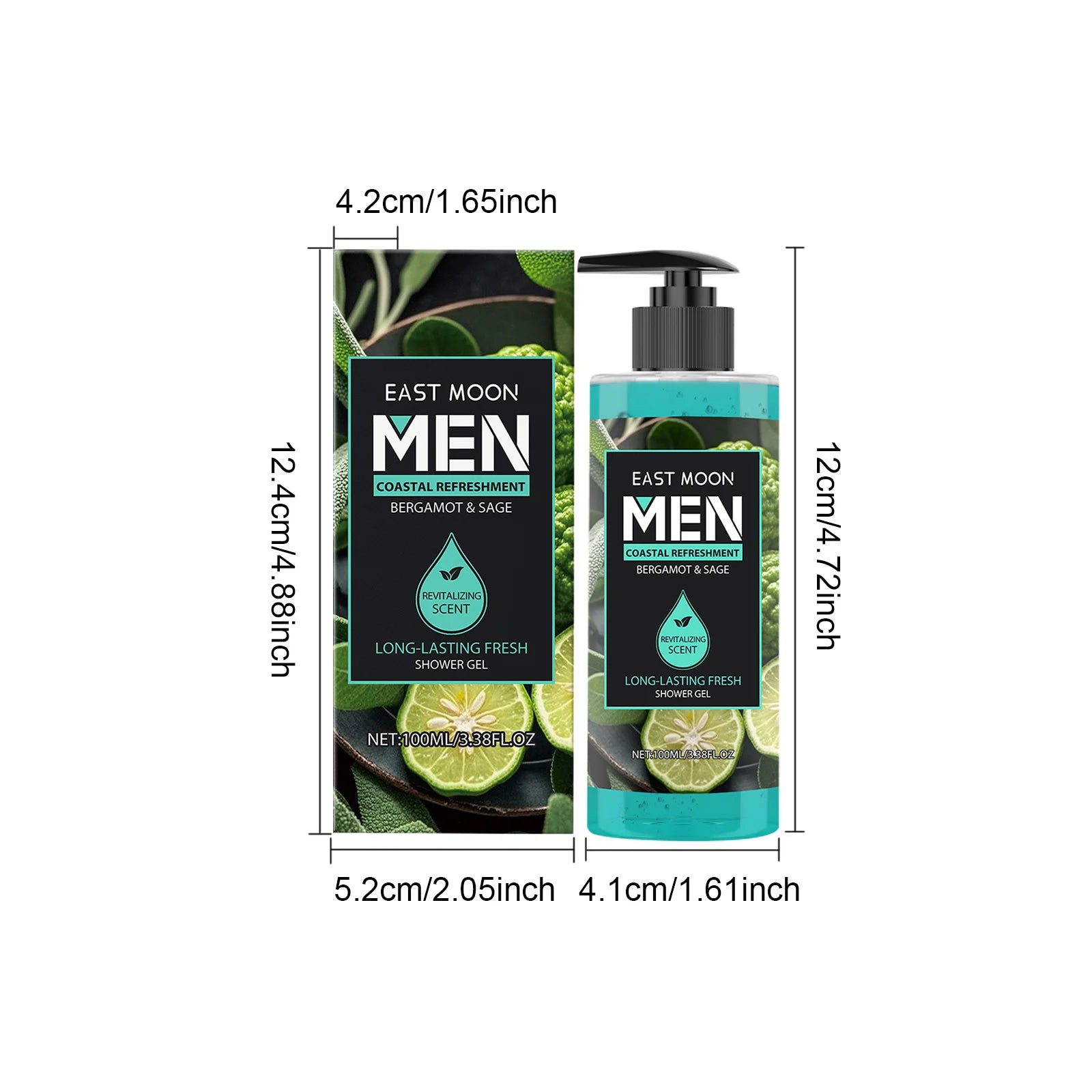 Fragrance Shower Gel Gift Set Deep Cleansing Shower Gel Moisturizing Refreshing Scent Long Lasting Fragrance Oil Control Qme Sage Moisturizing