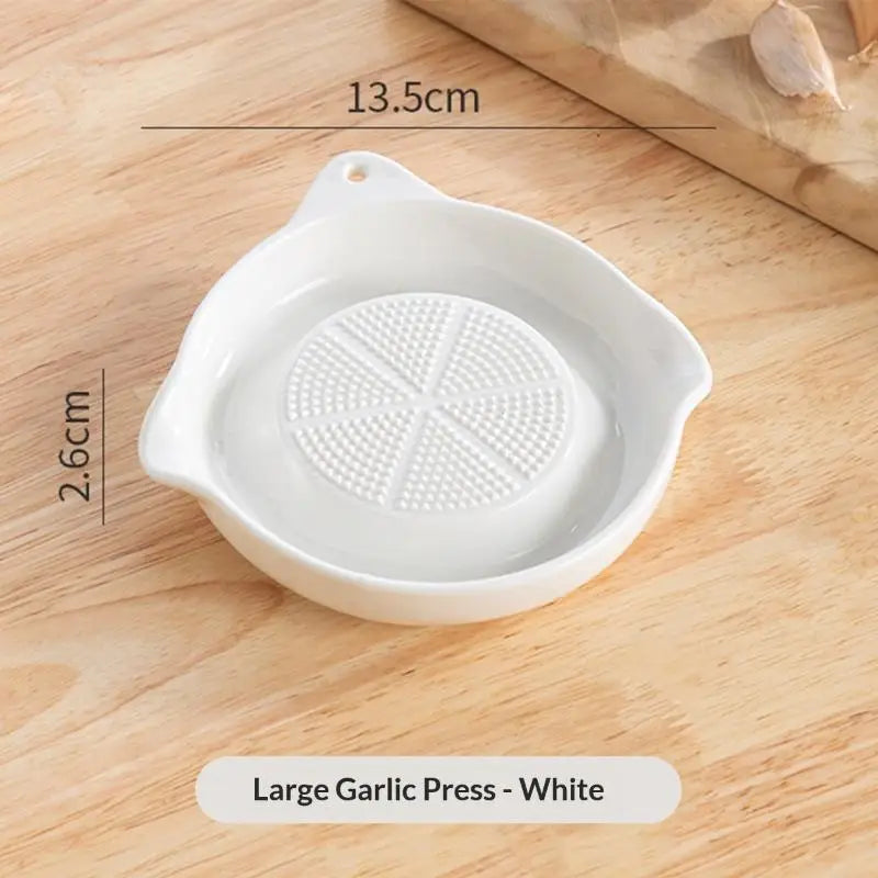 Ceramic Garlic Grater Plate Porcelain Ginger Wasabi Grinder Spout Qme D