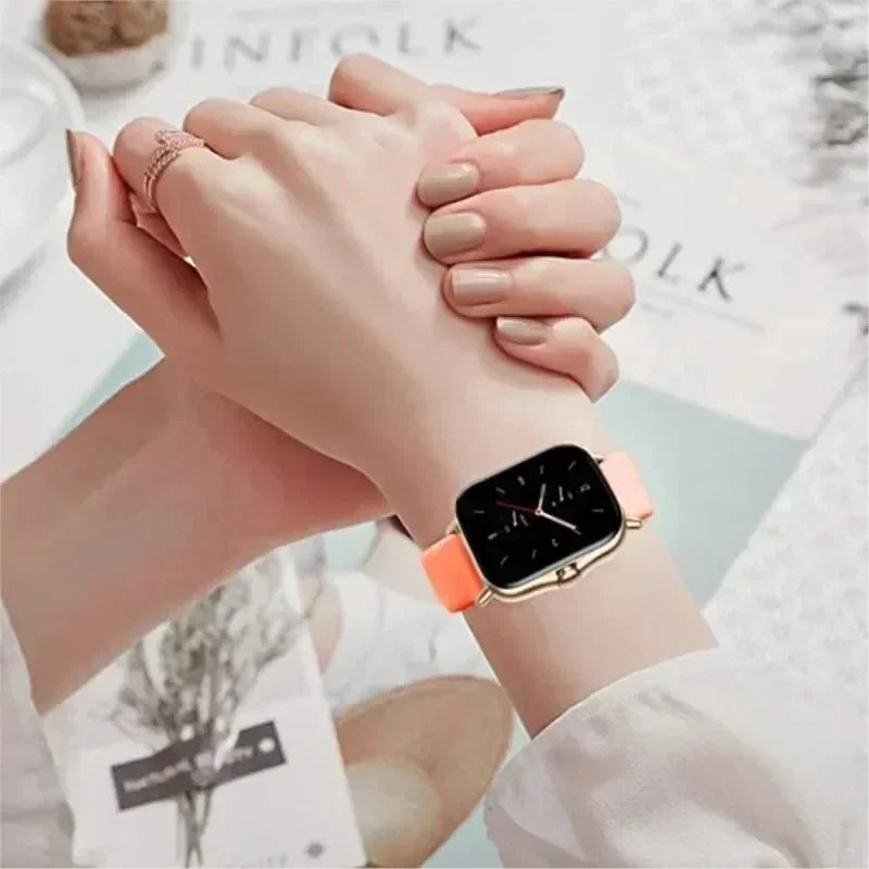 Strap+Case for Samsung Galaxy Watch 6/5/4 40mm 44mm PC Hollow Bumper for Galaxy Watch 4/6 Classic 42mm 46mm 43mm 47mm Band+Cover Qme