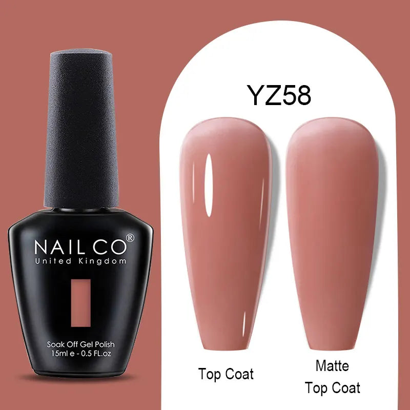 NAILCO Winter Red Gel Nail Polish Semi Permanent Soak Off Varnishes