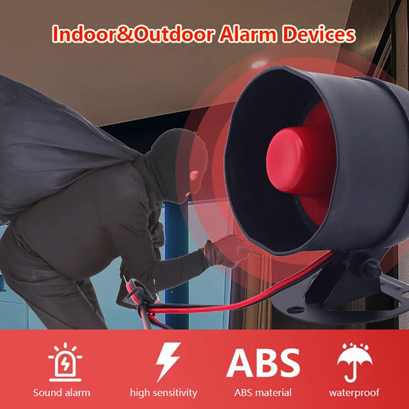 Wifi Siren Alarm System Wireless Loud Sound Alert Smart Life Qme