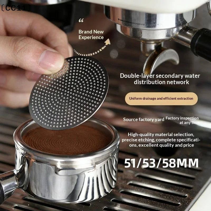 Espresso Coffee Puck Screen Filter Holder 51 53 Breville Portafilter Qme